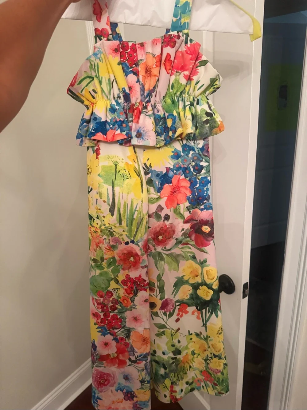 Floral Ruffle Jumpsuit in Multicolor